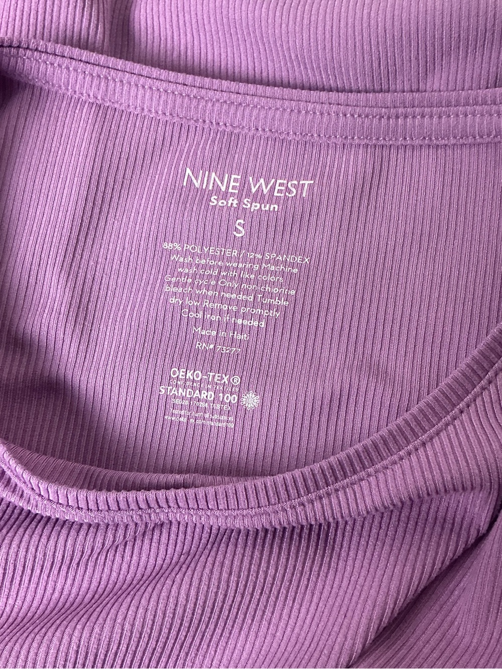 Nine West Women's Long Sleeve Top - Lavender Purple Size S - Picture 3 of 3